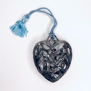 Seagull Pewter 1990 Cherub Angel Heart Hanging Ornament Canada
